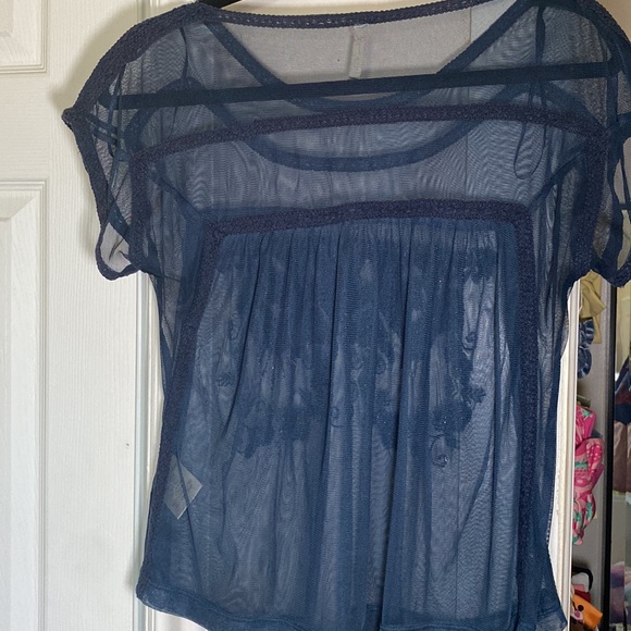Free People Beaded Mesh Top - Picture 4 of 4